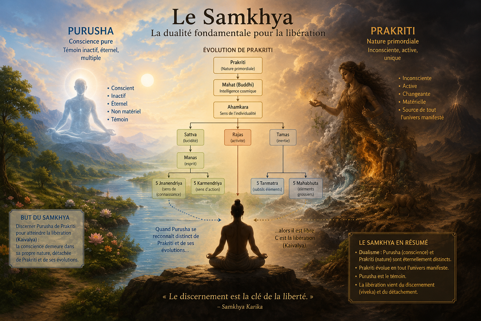 Le Sāṃkhya : la philosophie derrière le yoga