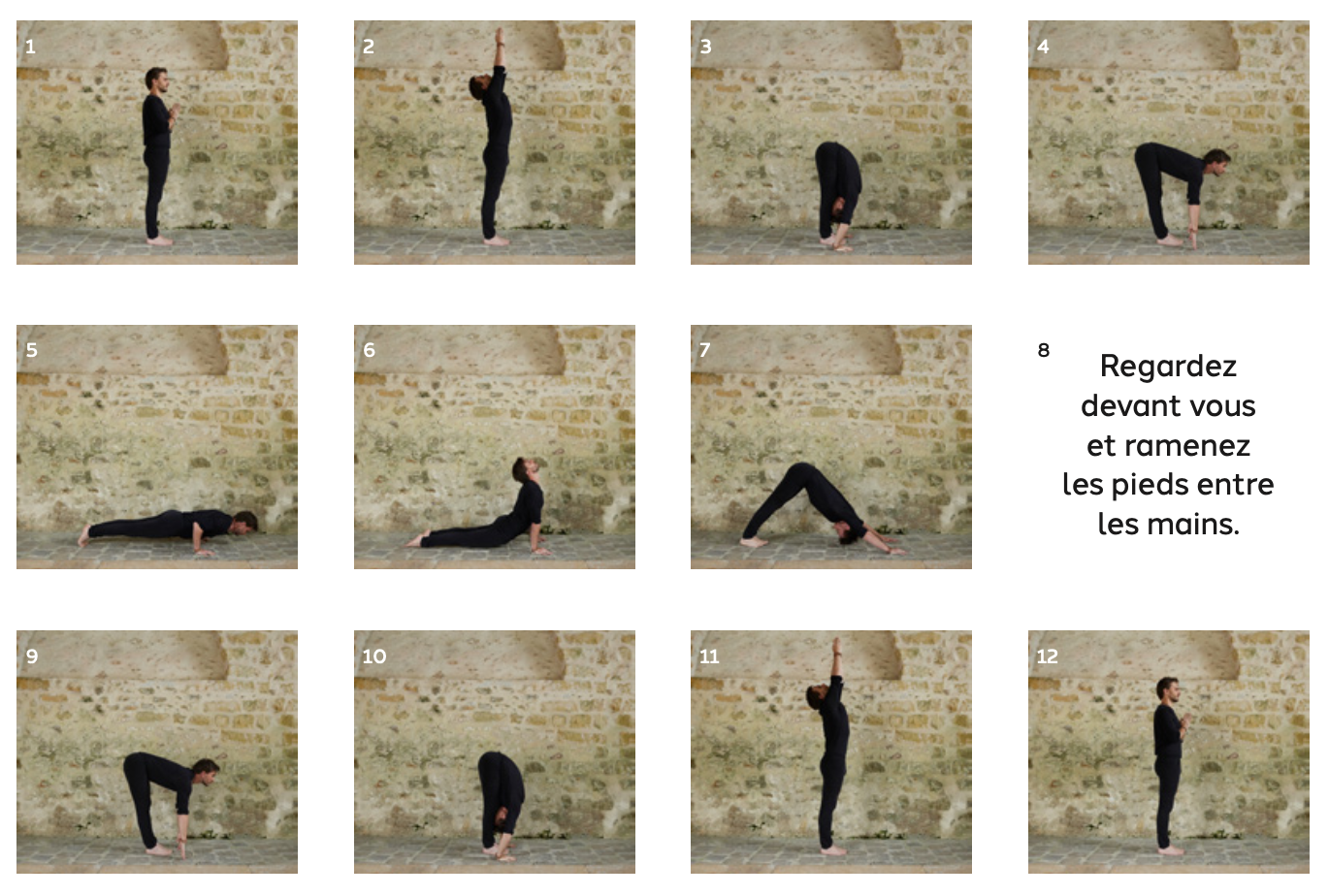 La Salutation au Soleil A - Yogavidya.fr - Alex Blake Yoga